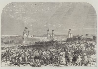 Aankomst van de gouverneur-generaal van India op het treinstation van Lahore door Sir John Charles Robinson